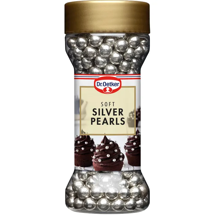 Soft Silver Pearls 45g Dr. Oetker