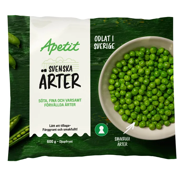 Ärter Fryst 600g Apetit