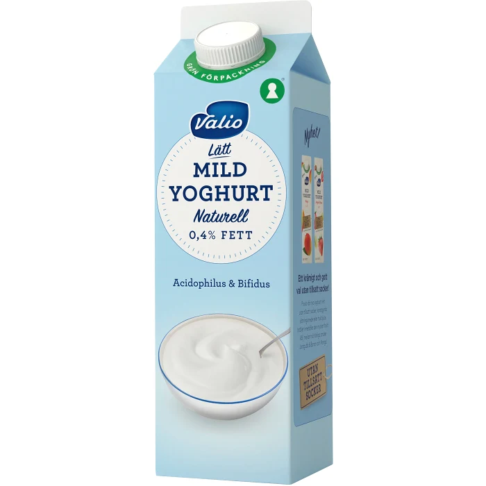 Yoghurt Naturell 0,4% 1kg Valio 