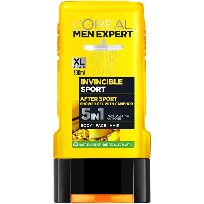 Duschtvål Invicible Sport 300ml Men Expert