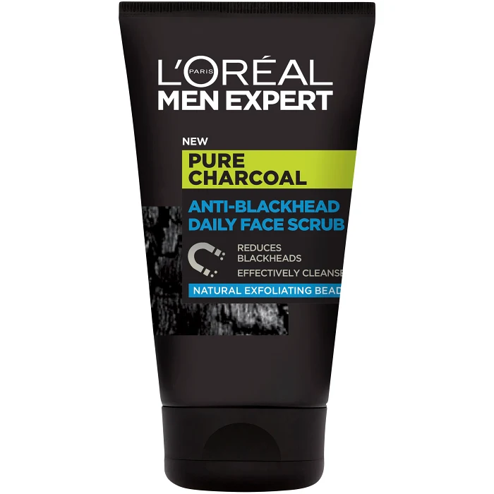 Face Scrub Anti-Blackhead Pure Charcoal 100ml L'Oréal Men Expert