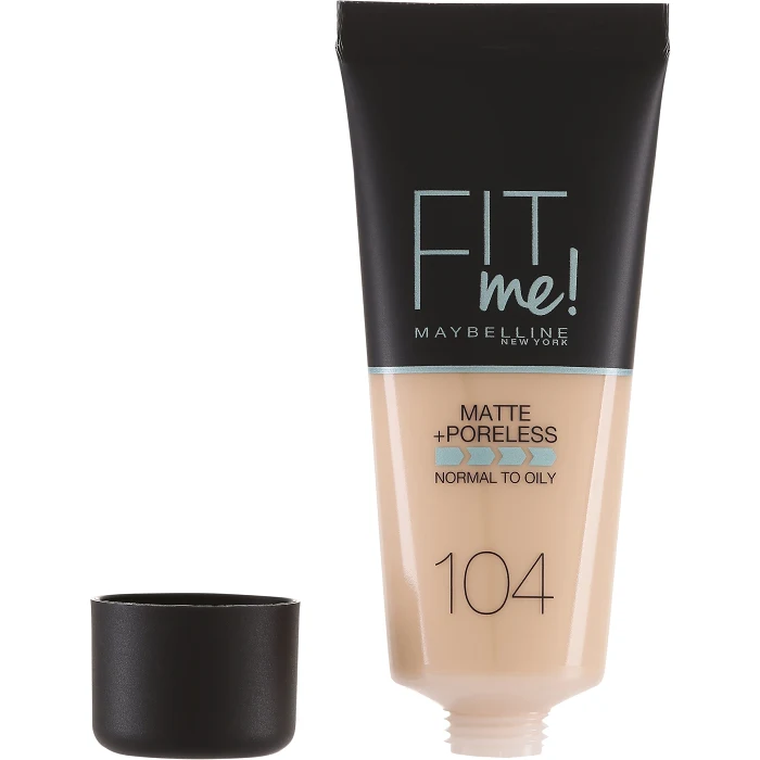 Foundation Fit Me Matte & Poreless Soft Ivory 104 Maybelline