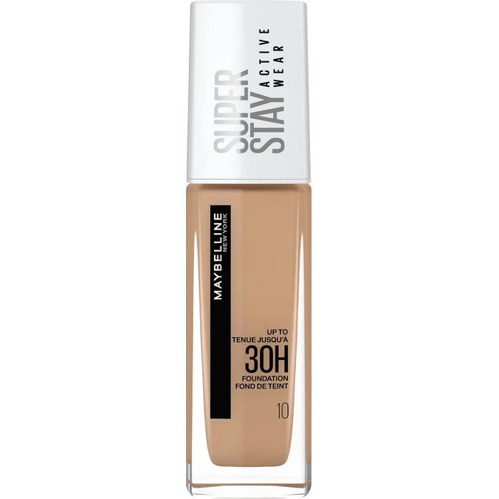 Foundation Superstay Active Wear Ivory 10 30ml Maybelline