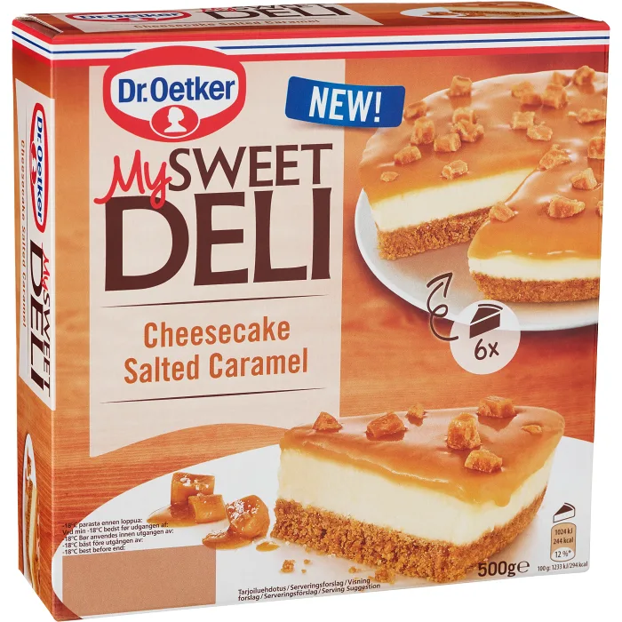 Cheesecake Salted Caramel Fryst 500g Dr.Oetker