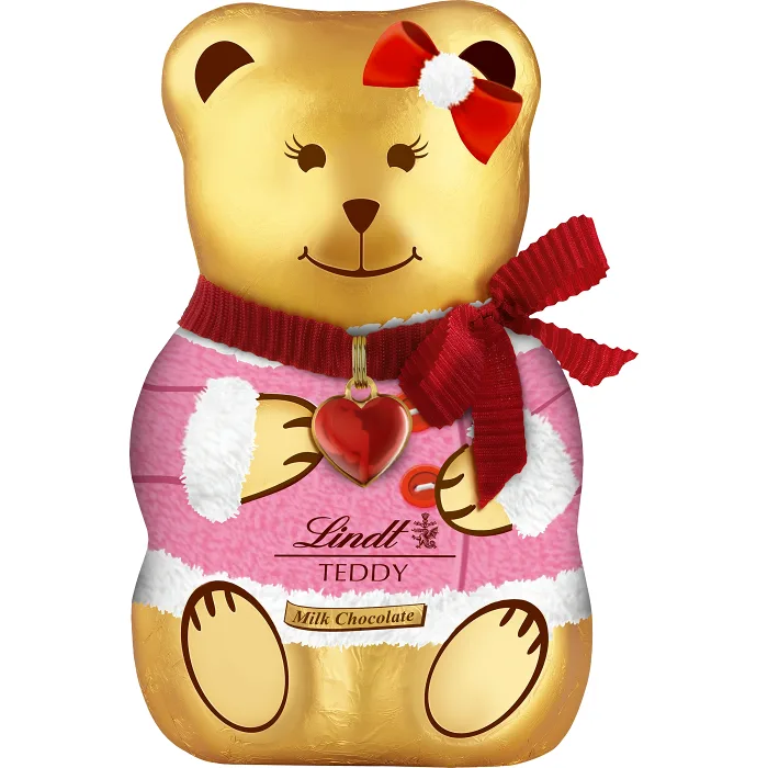 Chokladnalle TEDDY Jul rosa 100g Lindt