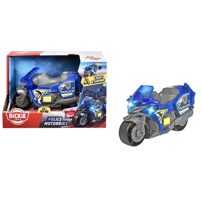 Polismotorcykel 15cm Dickie Toys