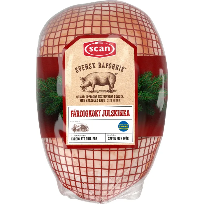 Julskinka rapsgris kokt ca 2,933kg Scan