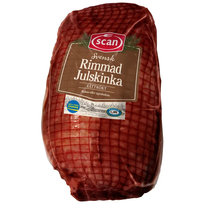 Julskinka lättrökt rimmad ca 3kg Scan