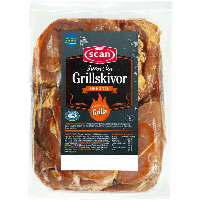 Grillskiva Picnicbog ca 1kg Scan