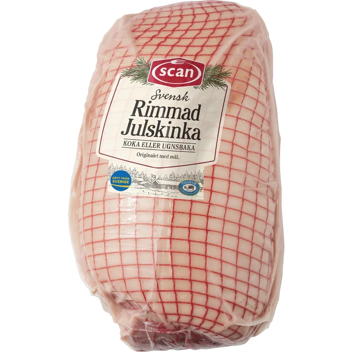 Julskinka Rimmad Fryst ca 3.2kg Scan