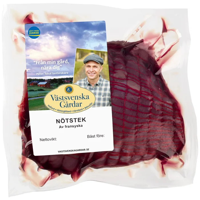 Nötstek av Fransyska ca 1200g Västsvenska Gårdar