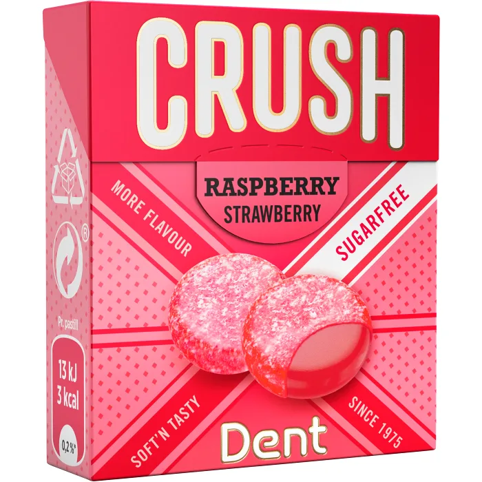 Crush Raspberry 25g Dent | Handla mat online från din lokala ICA-butik