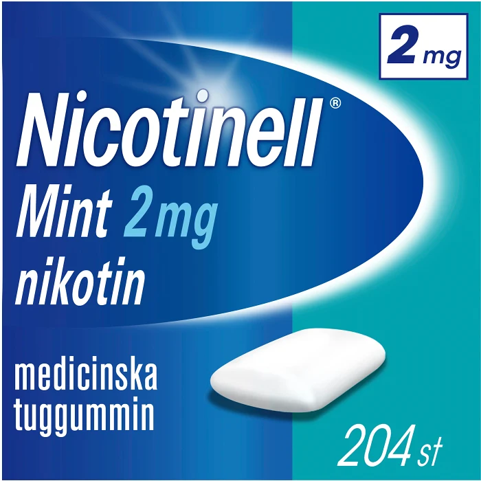 Nicotinell Mint Medicinskt tuggummi 2mg 204-p