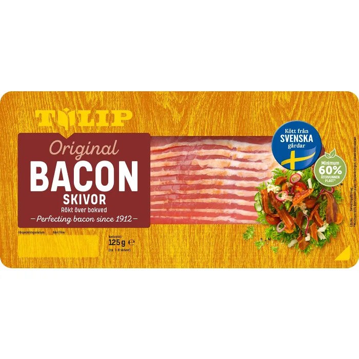 Bacon Rökt Skivad 125g Tulip
