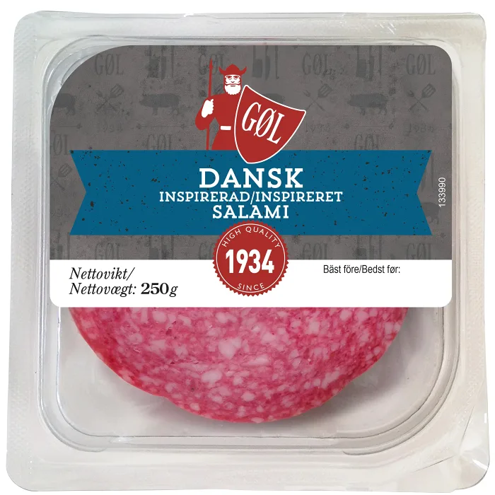 Dansk Salami 250g GØL