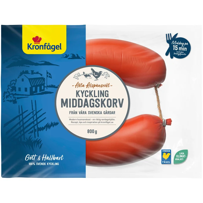 Middagskorv Kyckling 800g Kronfågel