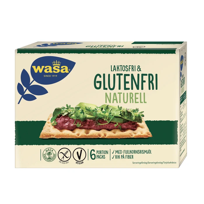 Knäckebröd Naturell glutenfri 240g Wasa