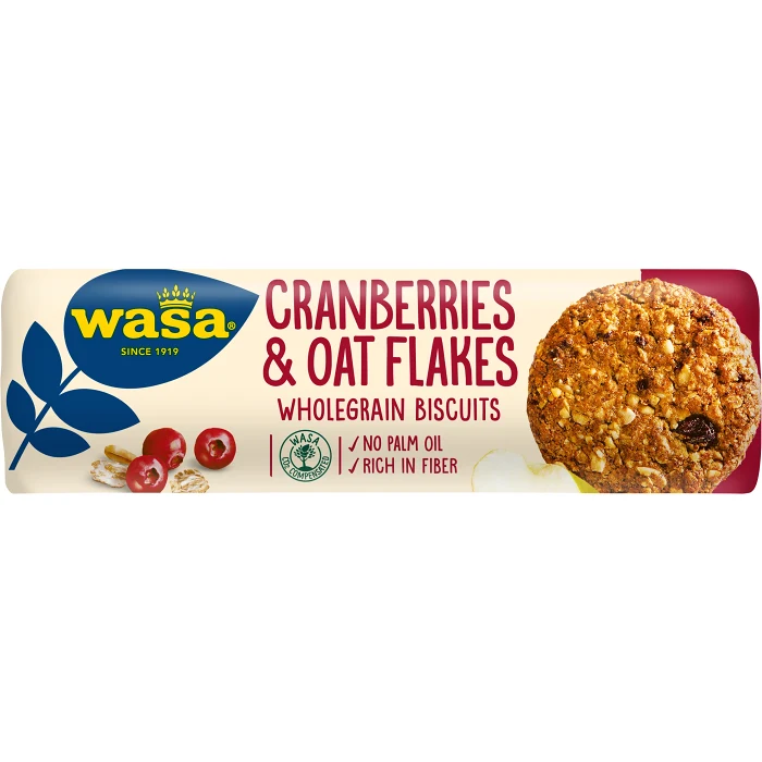 Kakor Cranberries & Oat Flakes 250g Wasa
