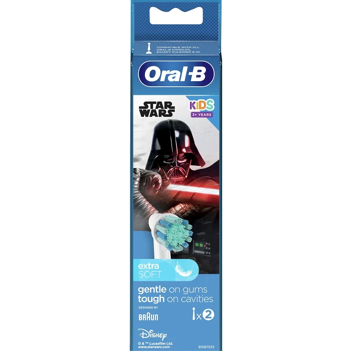 Tandborstrefill 2-p extra soft Star Wars Oral-B