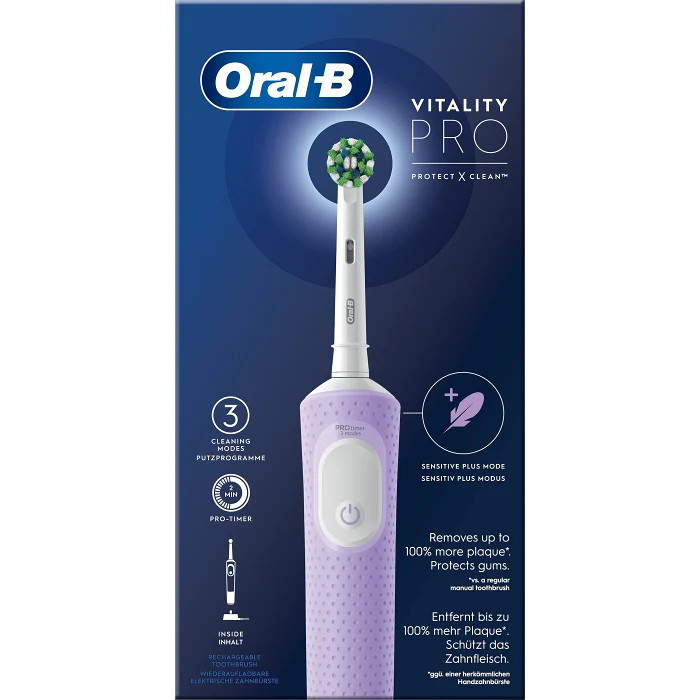 Eltandborste Vit Pro Lila Oral-B