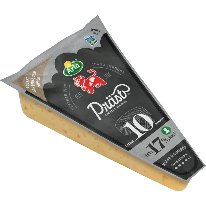 Präst 17% lagrad 10 mån ca 500g Arla