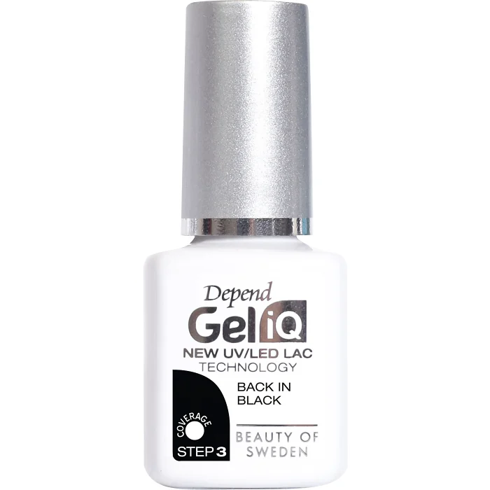 Nagellack Gel iQ Back in Black 5ml Depend