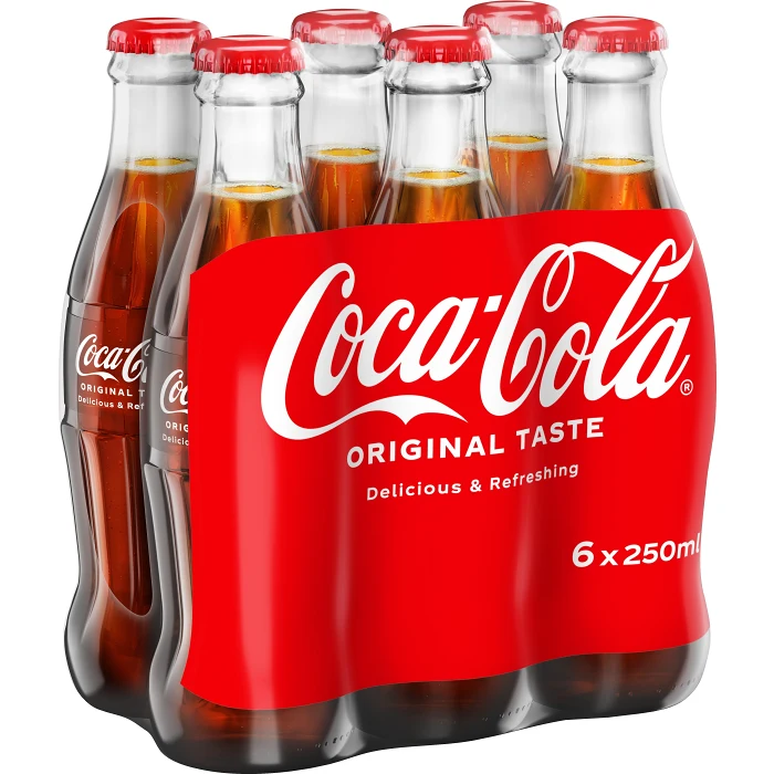 Läsk Coca-Cola Glas 25cl 6-p