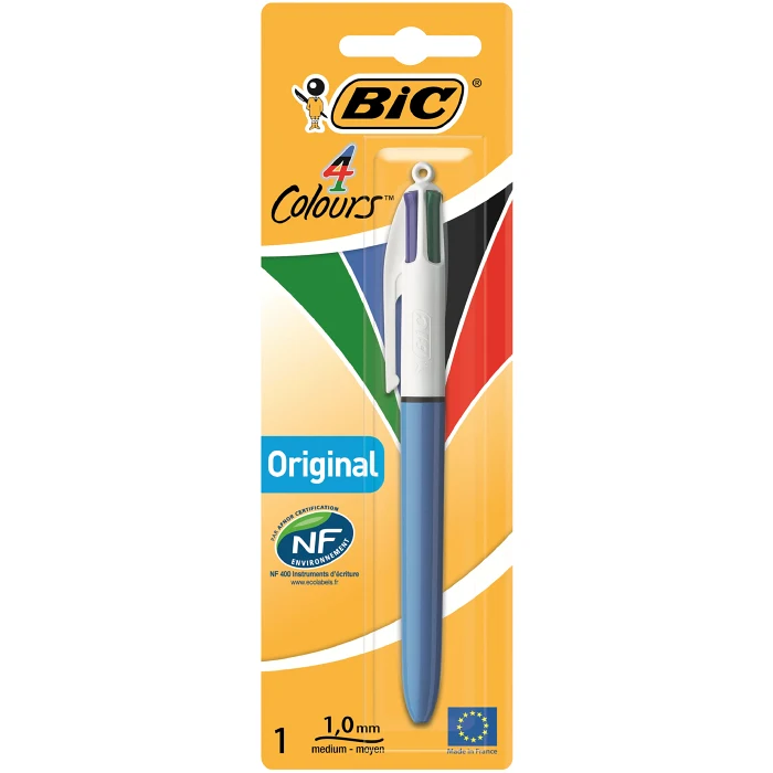 Kulspetspenna Fyra färger 1-p Bic