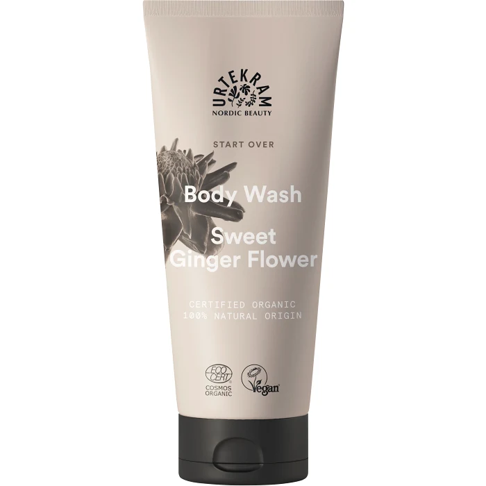 Duschtvål Body Wash Sweet Ginger Flower 200ml Urtekram