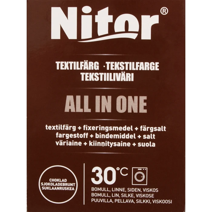 Textilfärg All in one Choklad Nitor
