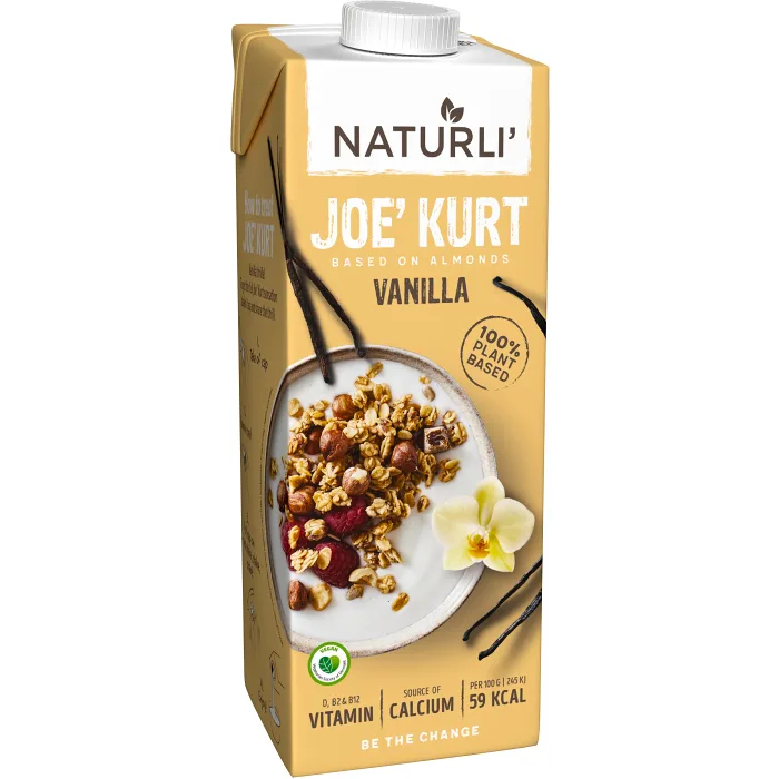 Yoghurt växtbaserad Vanilj 1000g Naturli'