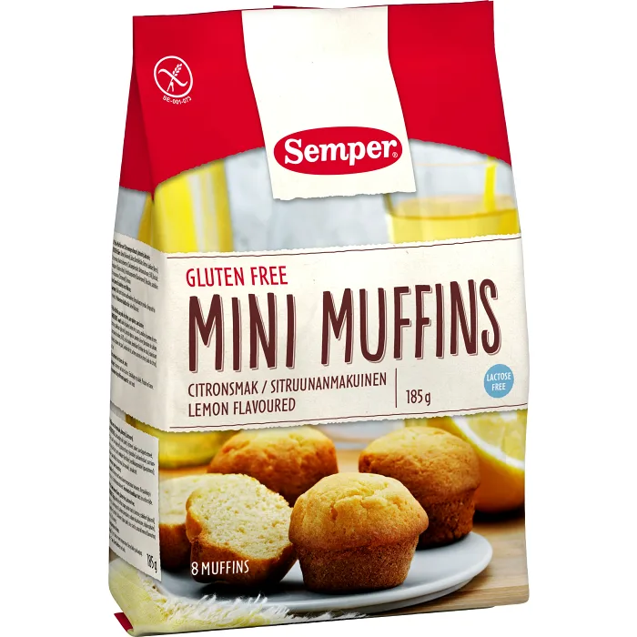 Minimuffins Citronsmak Glutenfri 185g Semper