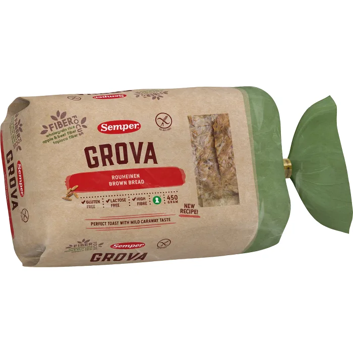 Grova Glutenfri Laktosfri Fryst 450g Semper