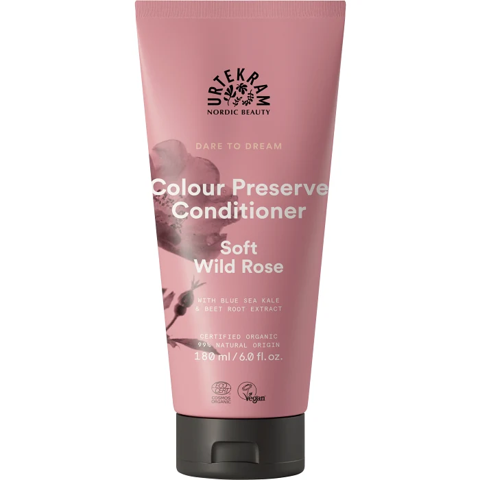 Color Preserve Conditioner Soft Wild Rose Conditioner 180 ml Urtekram