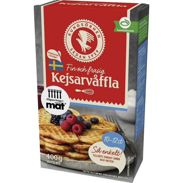 Kejsarvåfflor ca 10st 400g Kungsörnen