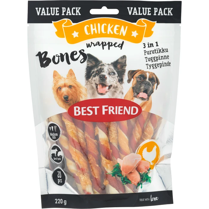 Tuggrulle Kyckling 220g Best Friend
