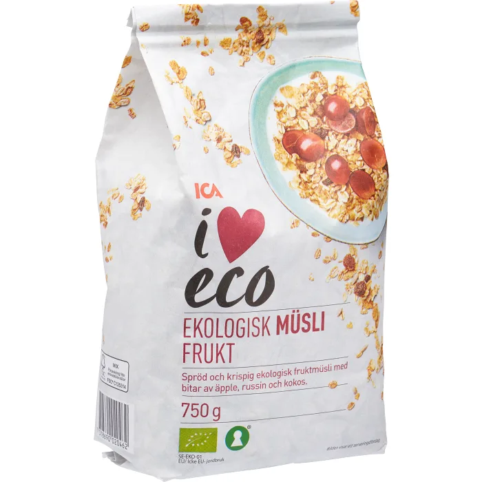 Müsli Frukt Ekologisk 750g ICA I love eco