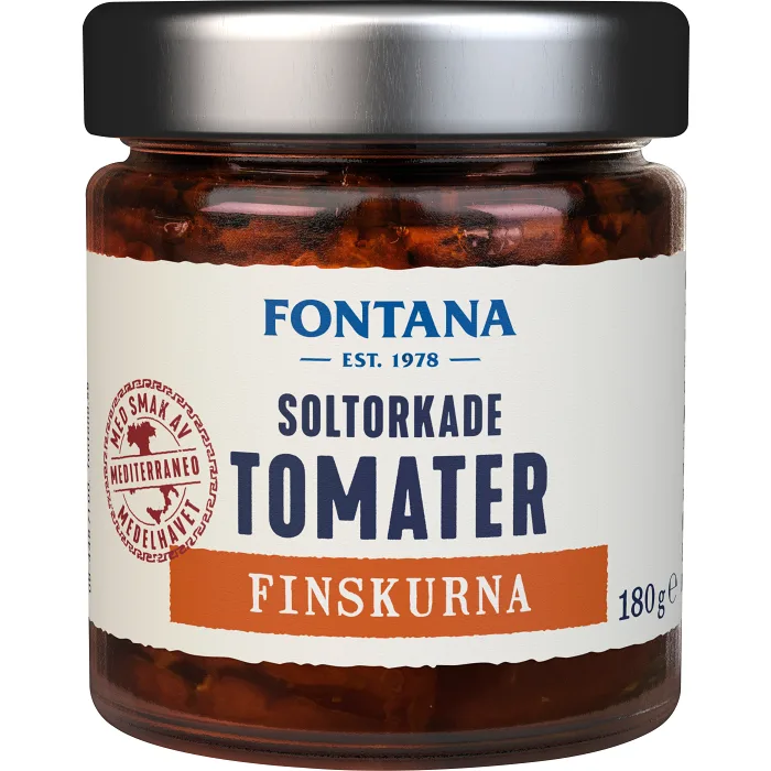 Soltorkade Tomater Finskurna 180g Fontana