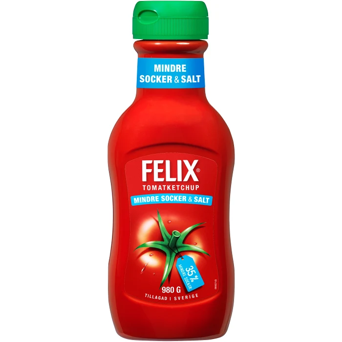 Ketchup Mindre socker & salt 980g Felix