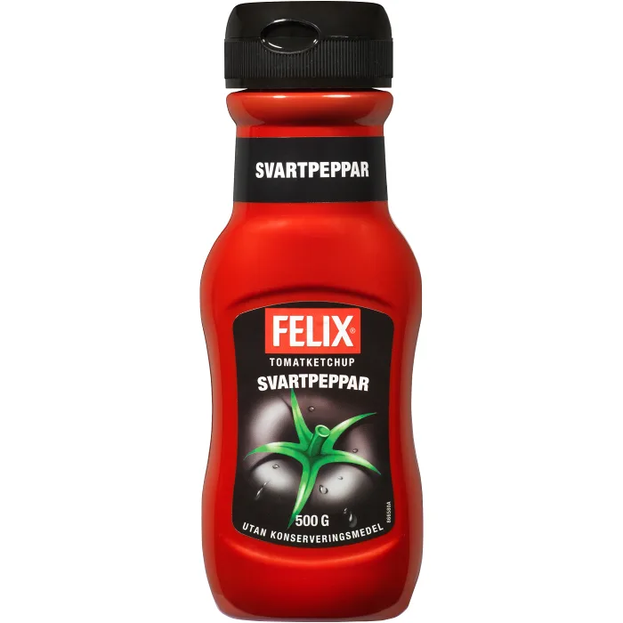 Ketchup Svartpeppar 500g Felix