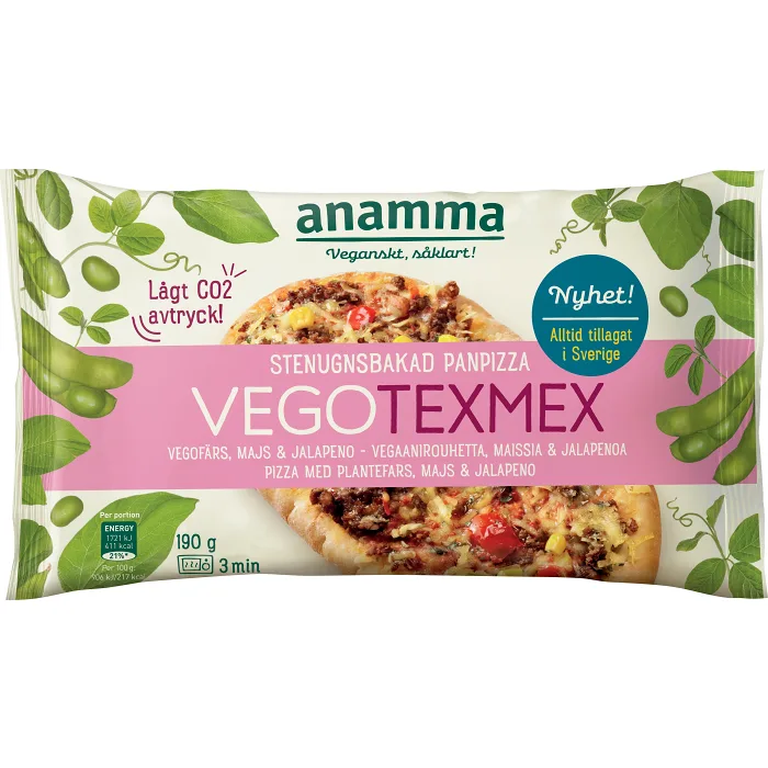 Fryspizza Vego TexMex 190g Anamma