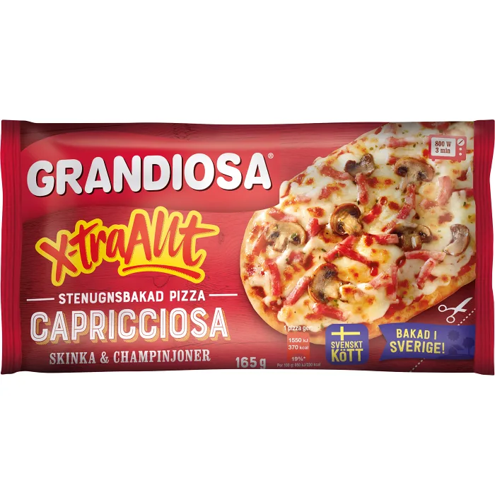 Extra allt capricciosa Minipizza Fryst 165g Grandiosa