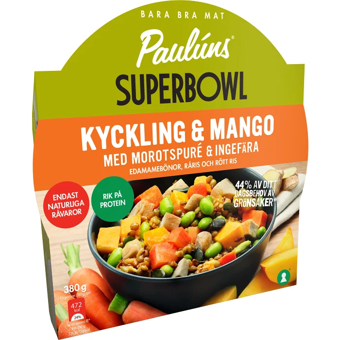 Superbowl Kyckling & mango 380g Pauluns