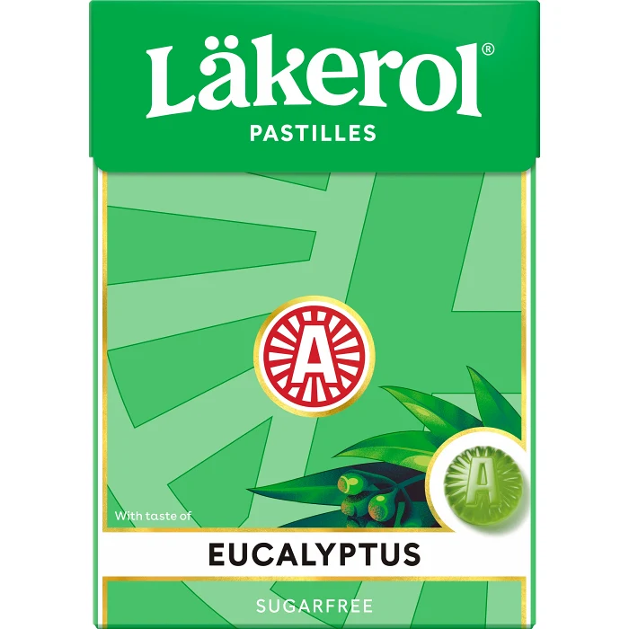 Halstabletter Eucalyptus Sockerfri 75g Läkerol