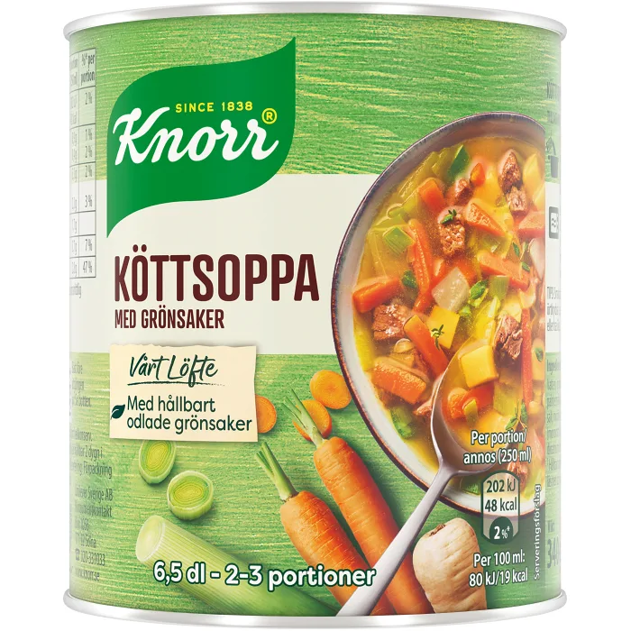 Köttsoppa med grönsaker 340g Knorr