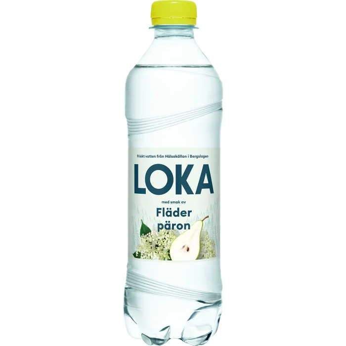 Vatten Kolsyrat Fläder Päron 50cl Loka