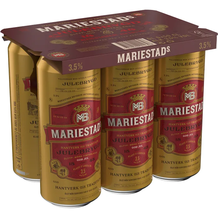 Öl Julebrygd 3,5% 50cl 6-p Mariestads