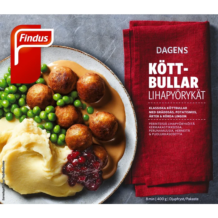 Köttbullar Måltid Fryst 400g Findus