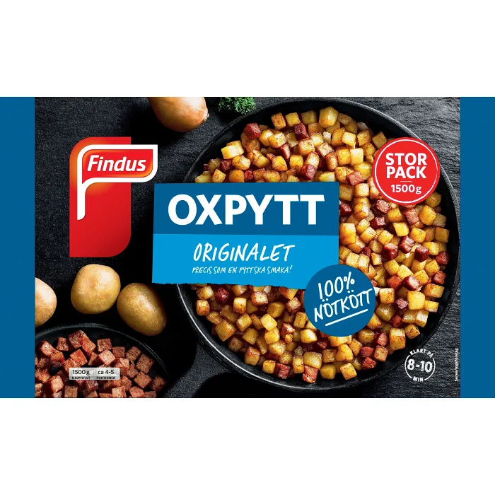 Oxpytt Fryst 1,5kg Findus