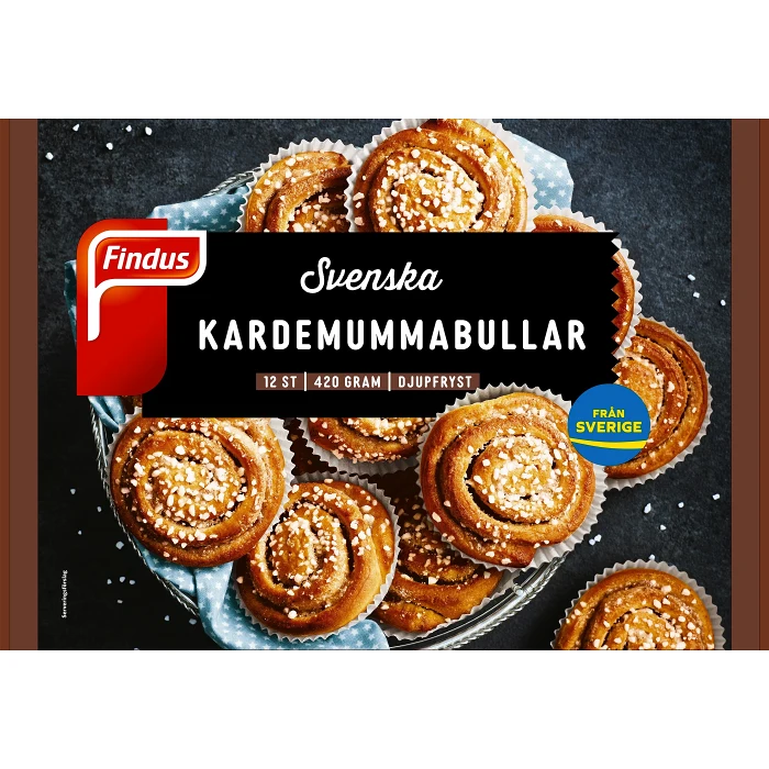 Kardemummabullar Fryst 12-p 420g Findus